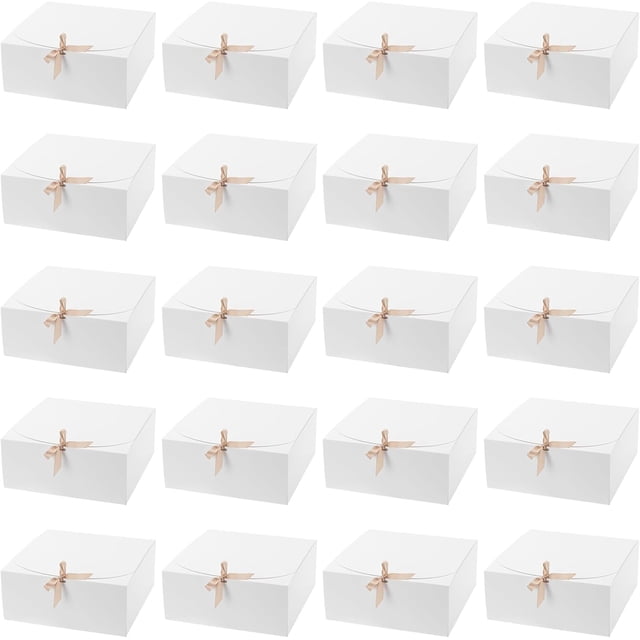 - Paquete de 10 cajas de regalo blancas extra grandes con tapas de 30 x 30 x 13 cm, cajas de propuesta de dama de honor para Navidad, boda, graduación, regalo de cumpleaños