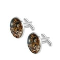 thumbnail image 2 of Christmas Stylish Shirt Cufflink Set Made of Stainless Steel for Formal Wear - for Weddings and Special Occasions - Silver Jewelry Option Available, 2 of 6