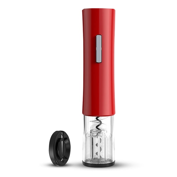 Cateissary Abridor de botellas de vino eléctrico de Metal inoxidable, botellas de bebidas, cortador de lámina de corcho sellado, barra, herramienta para Barra de herramientas Rojo Cateissary HA009717-02