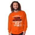 thumbnail image 5 of In Case of Zombie Outbreak Eat Candy Sweatshirt for Men or Women Brisco Brands X, 5 of 6