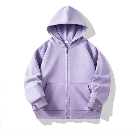 Bnwani Hoodies for Big Girls Cotton Crew Neck Long Sleeve Pockets Zip Up Winter Sports Sweatshirt Plain Tops Cost