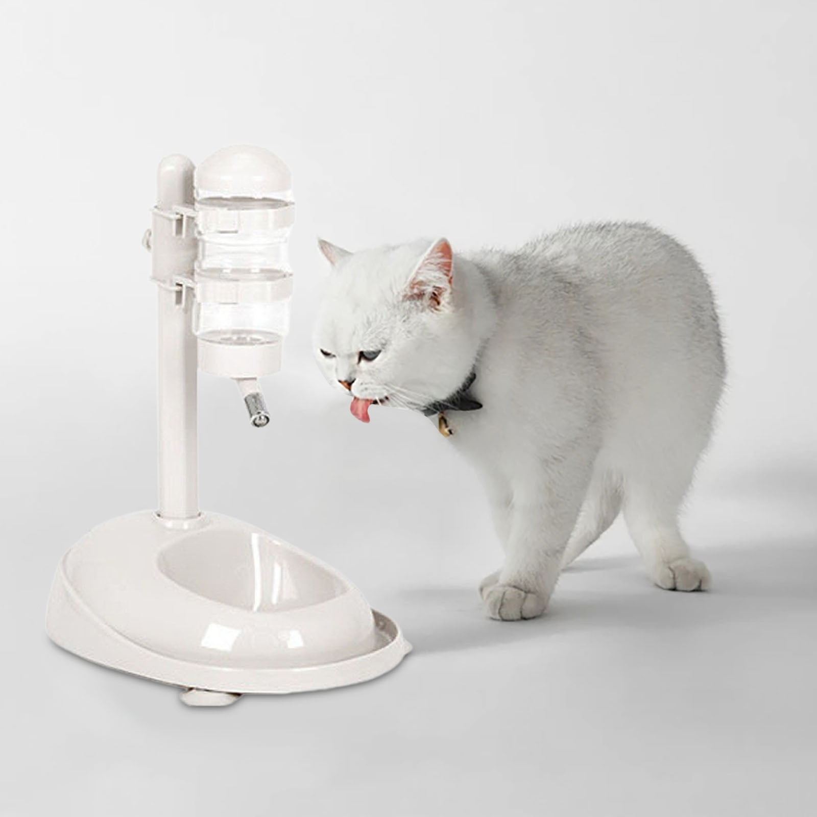 Ailezt Automatic Pet Water Dispenser Bowl Adjustable Height Detachable Standing Water Feeder For Dogs Cats Indoor Use Durable