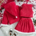 thumbnail image 6 of Zesgjue Girl Christmas Dress Santa Red Princess Dress 3pc Outfits Sizes 7-8 Years, Red, 6 of 6