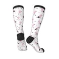 thumbnail image 5 of Lsque Cute Poodle Dog Printed Crew Socks Men's Women's LightWeight Thin Casual Calf Socks ,Knee High Socks,Cotton Socks, 5 of 9