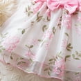 thumbnail image 6 of ITSAME Baby Girls Tutu Dress, Flutter Ruffle Crewneck Cute Bow Summer Fashion Puffy Tulle Princess Dress Pink 12-18M, 6 of 6