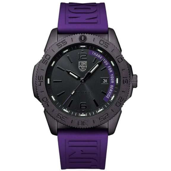 Luminox XS.3121.BO.TY.SET Men's Pacific Diver Purple Strap Watch