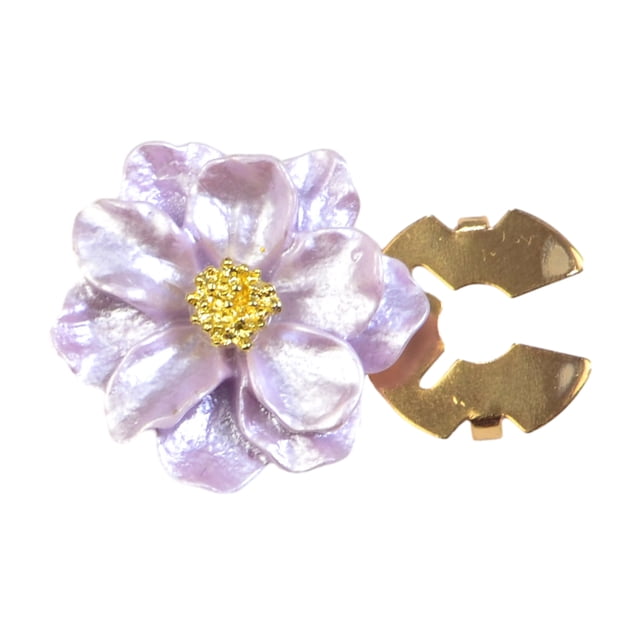 Button Cuff Pearly Luster Gardenia Flower Shape Easy Installation Button Cover Decorative Shirt Cufflink Cover Cuff Accessories