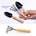 thumbnail image 4 of 3Pcs/Set Mini Garden Tools with Wooden Handle Shovels Claw Tool Kit, 4 of 8