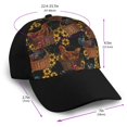 thumbnail image 2 of Yiaed Embroidery Chicken Rooster And Sunflowers Print Baseball Cap Dad Hat Polo Style Plain Blank Adjustable Size, 2 of 5