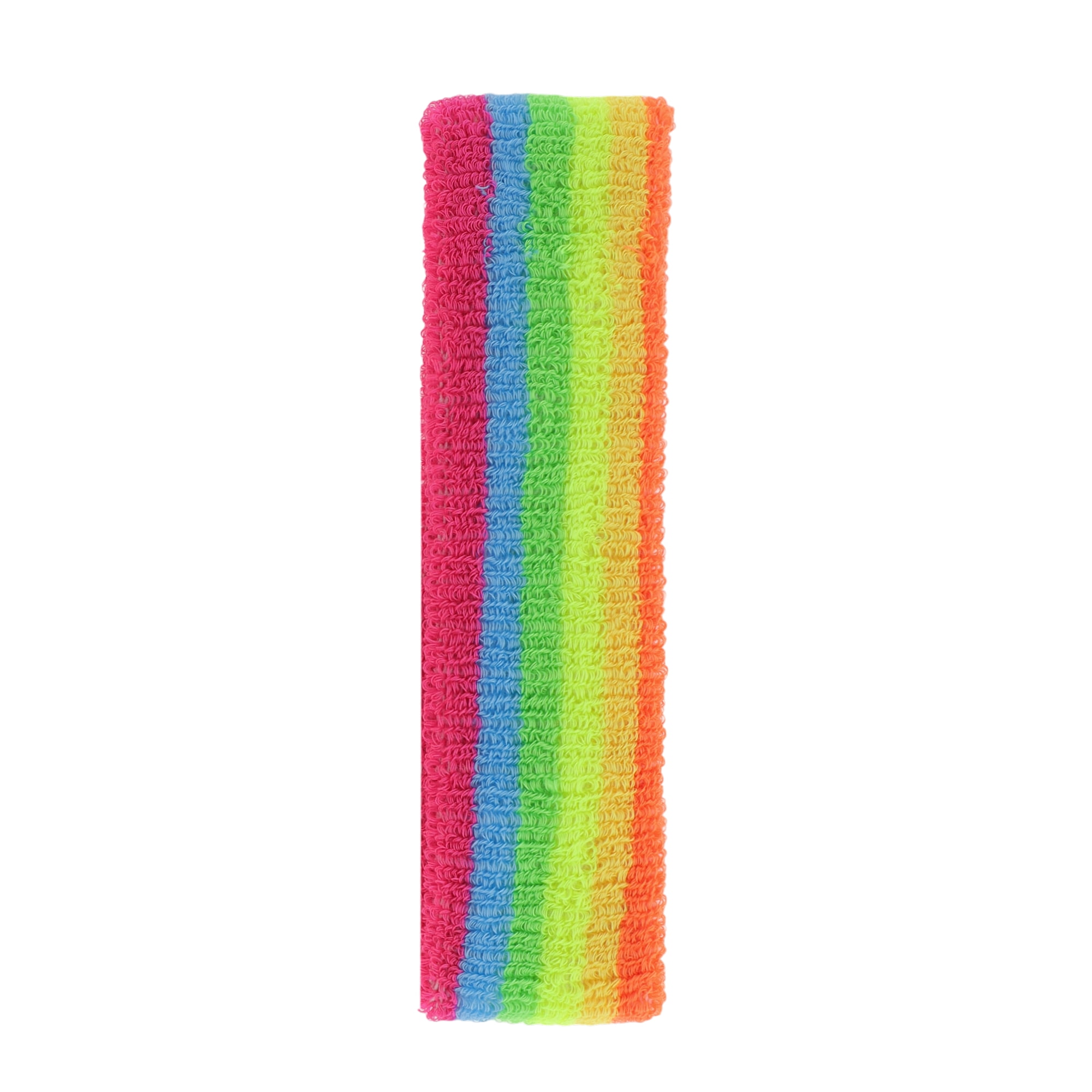 Unique Bargains 3 Pcs Soft Headband with Wristband Solid Color Headband Assorted Color