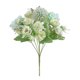 thumbnail image 1 of Billuyoard Decoración floral para el hogar Flor de rosa artificial Boda Nupcial Tela de seda Flor falsa Flores artificiales blanco verde 1 Stück, 1 of 6