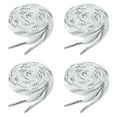 thumbnail image 1 of Uxcell 2 pares de cordones de hockey encerados - Accesorios para patines de hielo, para patines de cuatro ruedas y adultos jóvenes, 72 pulgadas blancos, 1 of 6