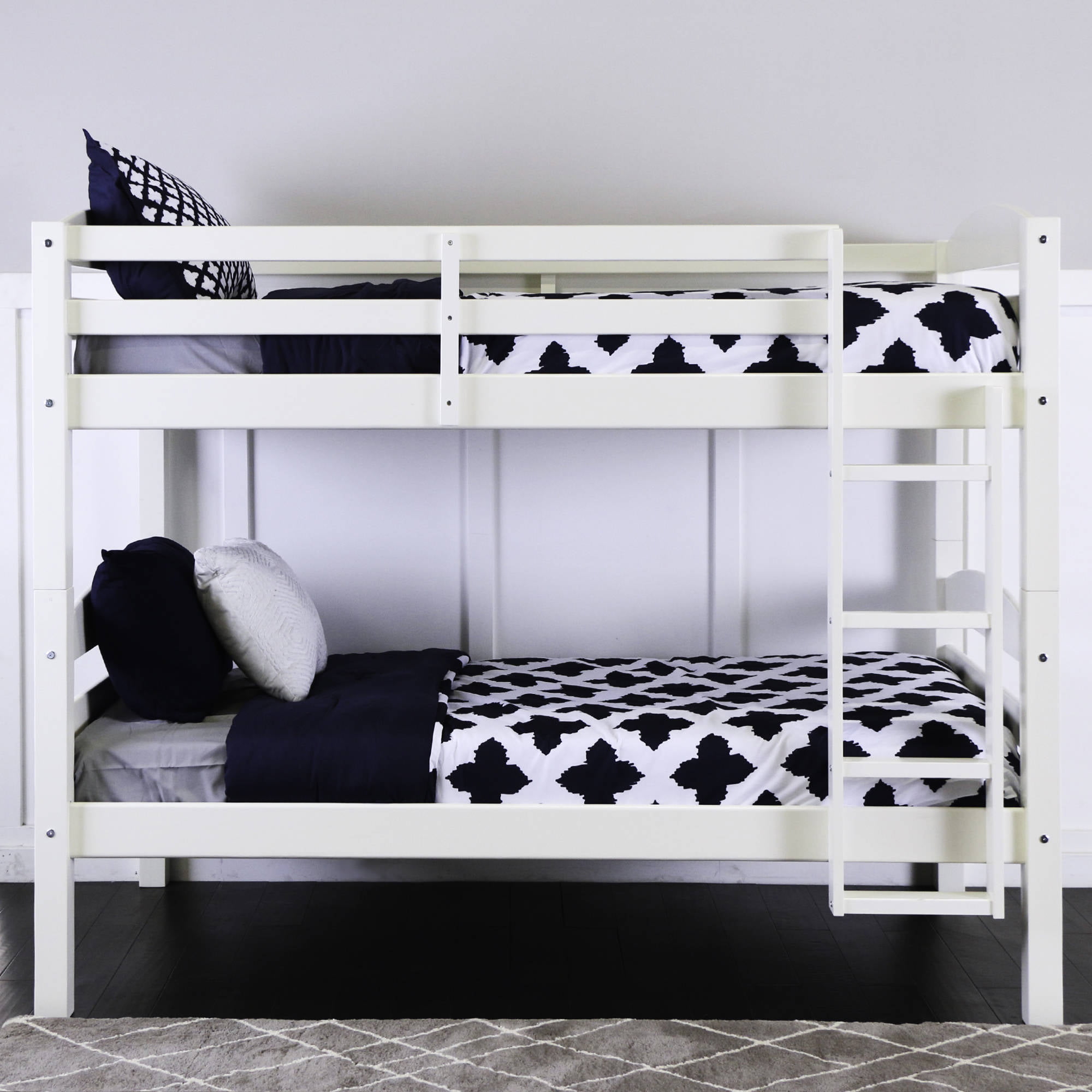 Walker Edison Solid Wood Twin Over, Abby Twin Over Bunk Bed