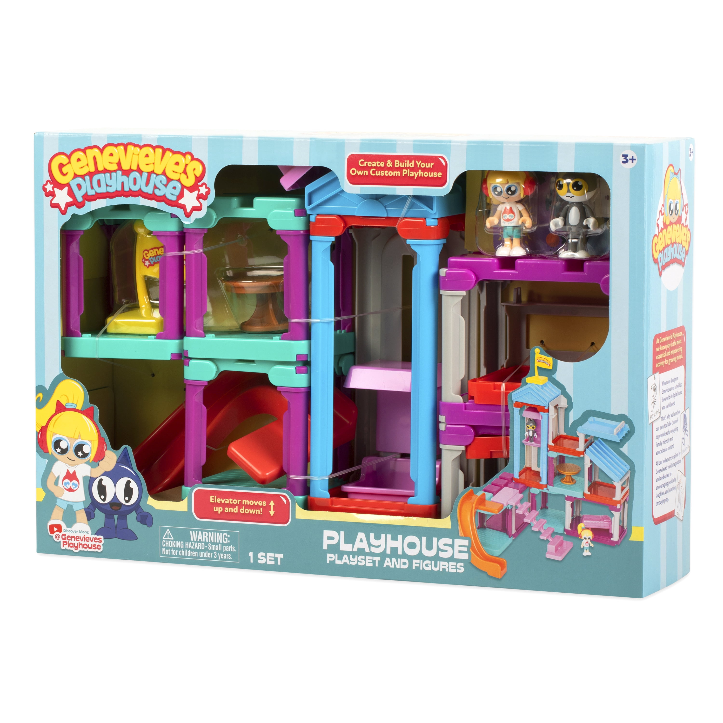 Genevieve's Playhouse Interactive Playset, YouTube Learning Channel, Educational Content, Official Brand Merch, Ages 3+