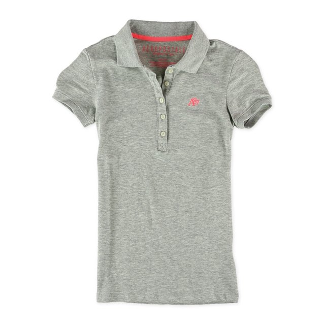 Polo Aeropostale A87 para mujer, gris, mediano Aeropostale Polo