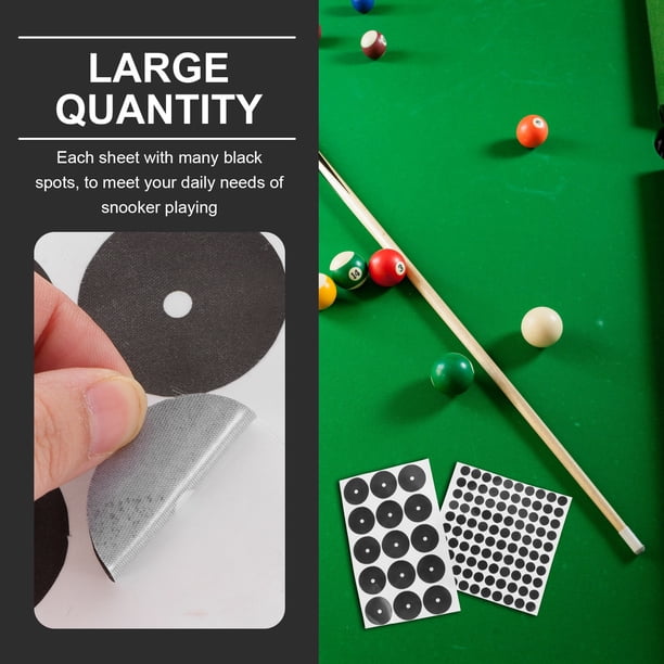ADDHAT Pegatinas De Puntos Negros Para De Billares Con Material Duradero Y Autoadhesivo