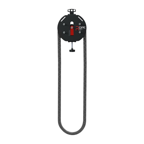 Máquina de dominadas con cuerda, máquina de polea de fitness para entrenamiento de la parte superior del cuerpo, gimnasio Negro Rojo