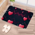 thumbnail image 5 of Valentine's Day Polyester Non-Slip Machine Washable Bath Rug Door Carpet Chair Rug, 5 of 6