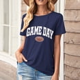 thumbnail image 1 of Karight Football Shirts for Women Game Day T Shirts Football Outfits Funny Graphic Tee Casual Short Sleeve Tee Shirts, 1 of 4