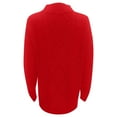 thumbnail image 3 of Lovskoo Sweater Dress for Women Crewneck Oversized Pullover Fall Cable Knit Long Sleeve Chunky Short Sweaters Dresses Red, 3 of 4