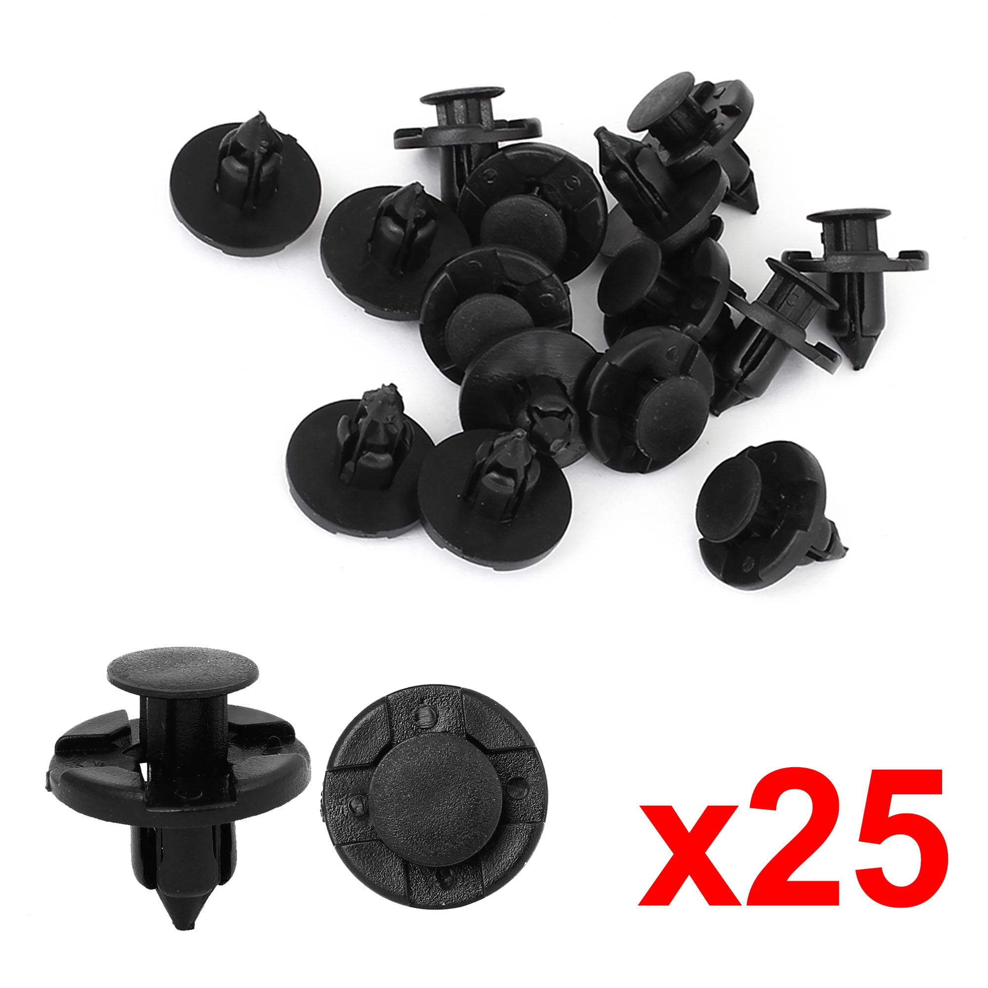 25pcs Plastic Rivet Fastener  Flaps Clips 0.31" For Nissan