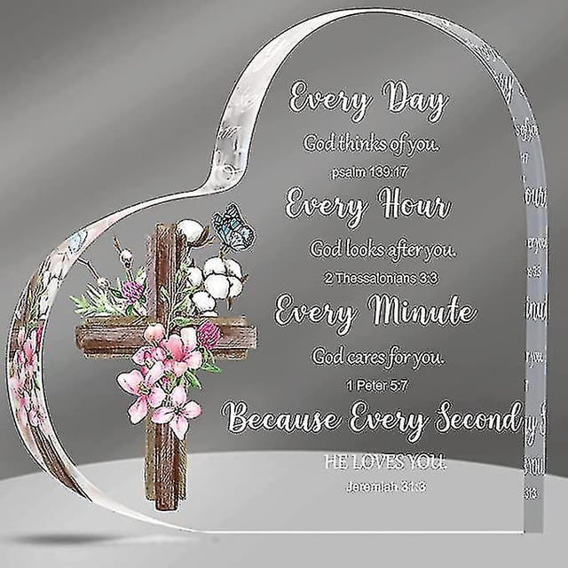 Regalos cristianos para mujeres Regalos inspiradores con versículos bíblicos y oraciones Regalos religiosos Regalos bíblicos para mujeres Hombres Amigos Recuerdo Pisapapeles