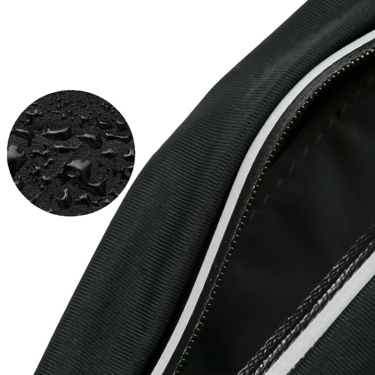Gothic Waist Bag Fanny Pack Leather Steampunk Bag Purse Chain Leg Bag  Crossbody Shoulder Messenger Hip Pouch (Black 038)
