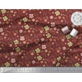 thumbnail image 2 of Soimoi Cotton Cambric Fabric Leaves & Floral Artistic Print Fabric by The Yard 56 Inch Wide, 2 of 3