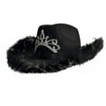 thumbnail image 1 of Women's Western Cowboy Hat Scarf Mardi Two Piece Set, 1 of 2