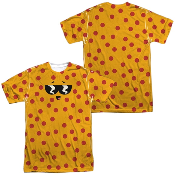 Uncle Grandpa Pizza Face Unisex Adult Sublimated Costume T Shirt (Front/Back), X-Large Multicolor