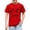 Red, variant on Red Short Shirts Sleeve Teen Boys Plain T-Shirts Pullover T Shirts Red Size 9 Years