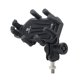 thumbnail image 2 of Soporte de teléfono para motocicleta con amortiguador de vibración, soporte antirrobo para teléfono móvil de motocicleta, rotación ajustable de 360°, 2 of 8