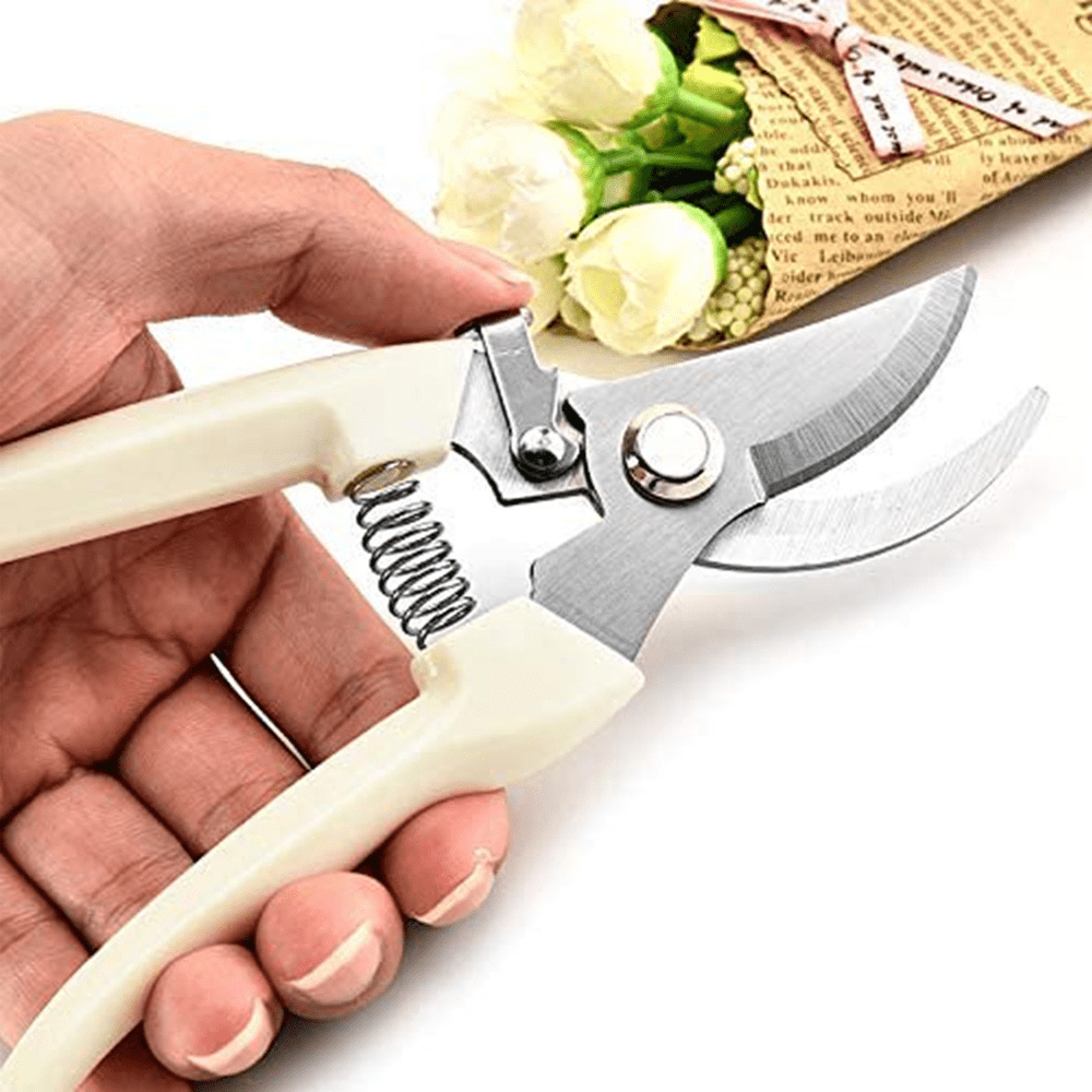 Yosoo Aluminum Alloy Garden Grafting Cutting Tool Professional Sharp Bypass Pruning Shears Tree Trimmers Secateurs Clippers Scissor with Anti-Slip Handle 