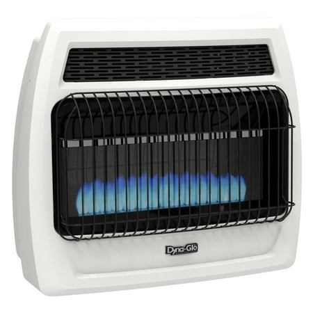 Dyna-Glo BFSS30LPT-2P 30,000 BTU Liquid Propane Blue Flame Vent Free Thermostatic Wall (Best Temporary Garage Heater)