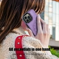 thumbnail image 6 of iPhone 13 Pro Case with Card Holder Heavy Duty Protective Durable Leather RFID Blocking Shockproof Slim Credit Card Slot Wallet Case for iPhone 13 Pro for Women&Girls(Purple Floral), 6 of 14