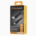 thumbnail image 4 of Refurbished Blackweb BWA21WI018BC 10' Lightning To USB-C Charge & Sync Cable W/Durable Braided Cable, Black, 4 of 4