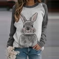 thumbnail image 1 of Pntutb Mujeres Dama Moda Animal Impreso Manga Larga O-cuello Camisas Blusa Túnicas tops Pntutb Pntutb-2651, 1 of 5