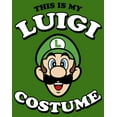 thumbnail image 2 of Men's Nintendo This is my Luigi Costume  Graphic Tee Kelly Green Medium, 2 of 5