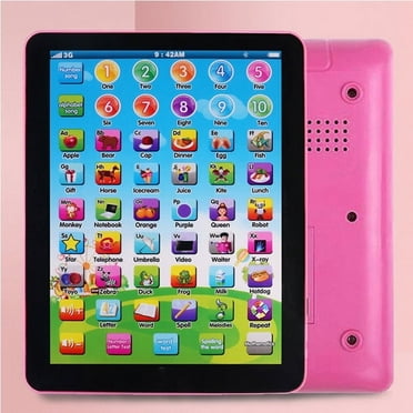 Kids Tablet Learning Toy Pad with ABC Word Song Music Number Electronic Interactive Toy for Educational Preschool Boys & Girls 2 3 4 5 6 7 8 Years Old for Christmas Birthday
