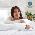 thumbnail image 3 of Bare Home Satin Body Pillowcase - Silky Soft for Hair & Skin - Envelope Closure - White, 3 of 8