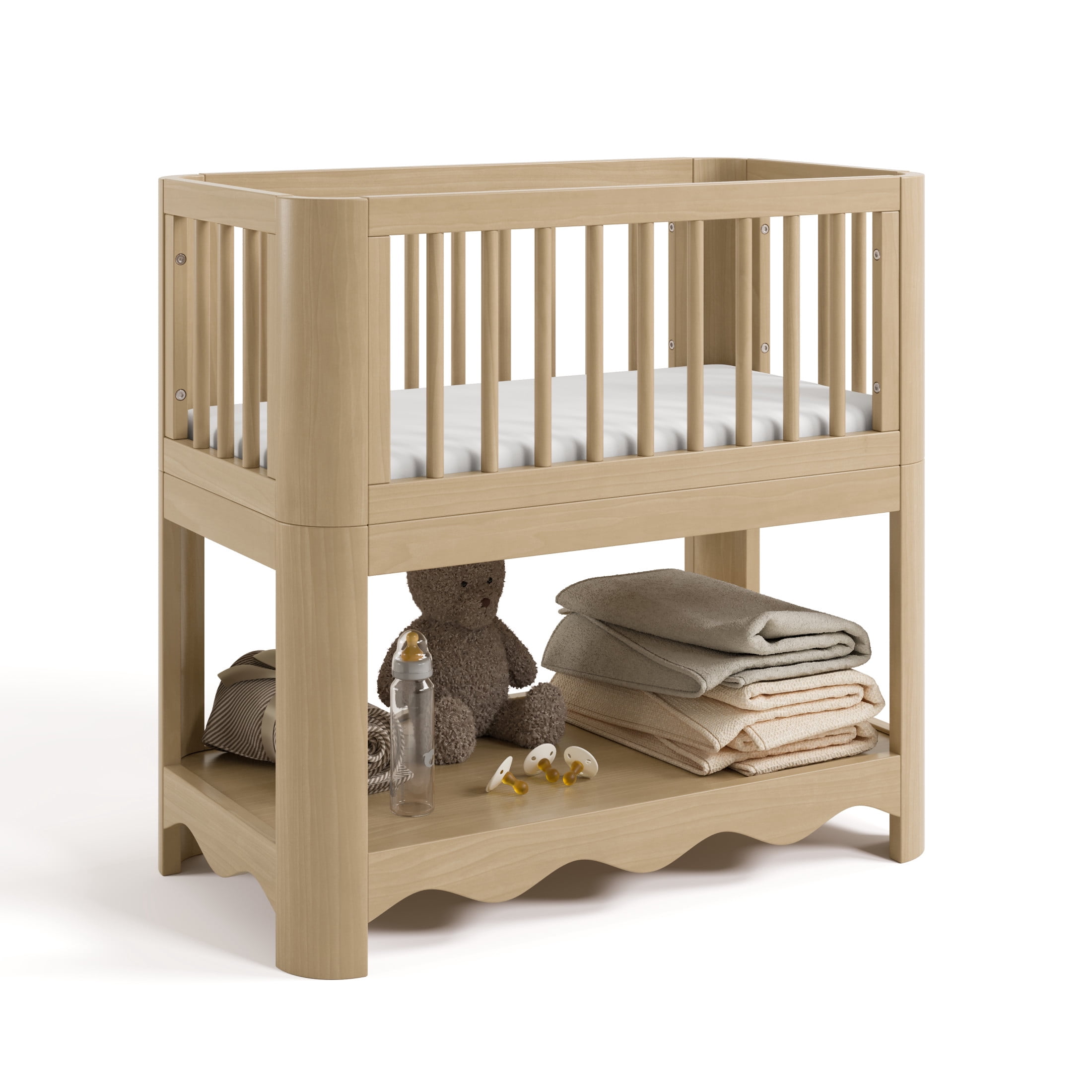 Storkcraft Casablanca 3-in-1 Convertible Bassinet, Driftwood