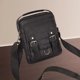 thumbnail image 4 of Bolso de hombro para hombre con cremallera, bolso cruzado para viajar, deportes al aire libre, hombres y mujeres Negro, 4 of 10