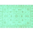 thumbnail image 1 of Ahgly Company Indoor Rectangle Oriental Turquoise Blue Traditional Area Rugs, 6' x 9', 1 of 4