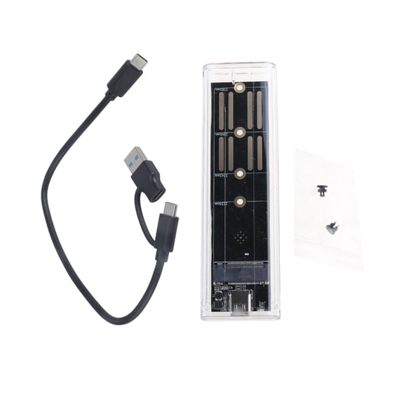 YIEMEEN Compact M.2 NVMe SSD Caddy- USB 3.1 TypeC to M.2 NVME Solid-State Drive Case-