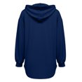 thumbnail image 7 of THNCYX Women Waffle Knit Hooded Henley Shirts Drawstring Hoodies Long Sleeve Tops Loose Fit Casual Sweatshirt Fall Clothes, 7 of 7