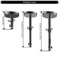 thumbnail image 5 of Zeiwohndc Black Projector Support Stand Ceiling Mount with Extendable/Fixed Length, 5 of 12