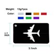 thumbnail image 4 of Airport Luggage Handbag Name Message Label Card Holder Black 2pcs, 4 of 6