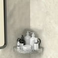 thumbnail image 1 of Descuentos Increíbles, Estante de pared transparente sin perforaciones, estilo glaciar, con ventosa, extraíble, multifuncional, rectangular, para almacenamiento en el baño Akmoler, 1 of 9