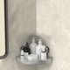 thumbnail image 1 of Fiudx Ofertas y liquidaciones Estante de ventosa con diseño de glaciar estilo Caddy de pared transparente sin taladro, almacenamiento rectangular multifuncional extraíble para Baño, 1 of 7