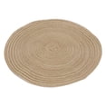 thumbnail image 2 of Estera de mesa redonda de ramio de estilo japonés, linda almohadilla aislante de ramio para mesa (café L), 2 of 9